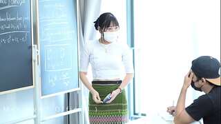 Beautiful Teacher likes banging her Ass Behind