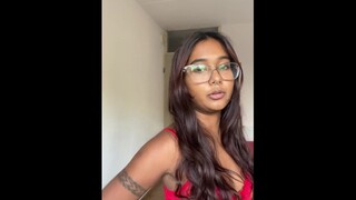 Try on haul lingerie: watch this petite Indian attempt on cute lingerie