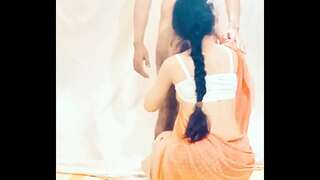 Indian Village Cute Bhabhi Taboo Sex lovely saree bhabhi gets naughty with her devar for harsh and hard anal sex