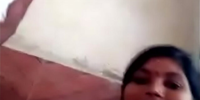 Village aunty with pujari