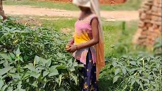 Desi Indian step sis pummel in outdoor sex