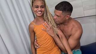 First time on porn for this brazilian shy cougar on amateur threesome until guzzle all theirs jizm