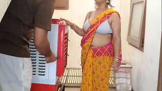 XXX Cooler repair fellow poke Desi bhabhi in balcony