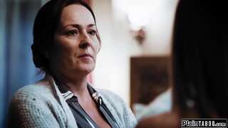 Stepdaughter is slurped by buxom stepmother
