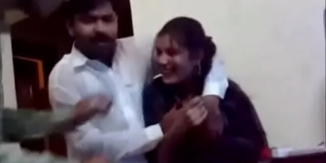 Pakistani Desi girl and boy love in hostel bedroom