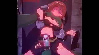 Yanfei getting punished by a large daddy Ork (Genshin Impact Uncesored Hentai) from Orks BBC by nymphokyun