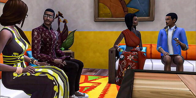 Indian family gang fuck-fest step mom step stepson step father and step stepdaughter