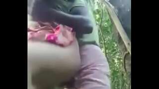 Desi Indian girl forest pummel