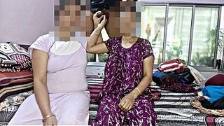 Bengali Bhabhi's very first xxxx three way fuckfest with Zomato delivery man