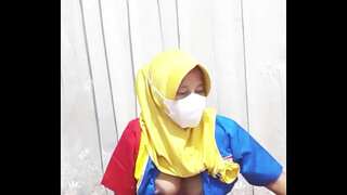 Indomaret hijab doll drains before going to work