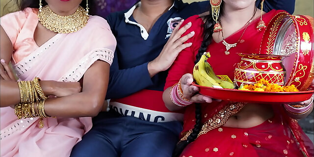 2 wifey struggle sex with one lucky spouse in hindi hard-core video