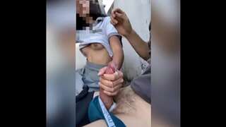 Great Blowjob at School, Cum shot in 3 mins