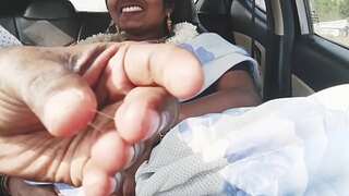 Desi car sex. Beautiful bhabi truck romance with husband's brother. Telugu dirty talks.