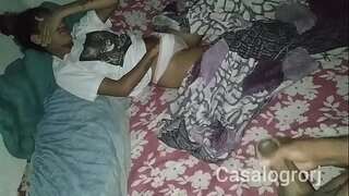 I caught my daughter-in-law jacking to sleep, I porked her virginal cooch without a condom and I came...