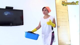 MAMACITAZ - Horny Tourist Has POV Sex In His Hotel Room With A Hot Latina Maid - Rosa Roca