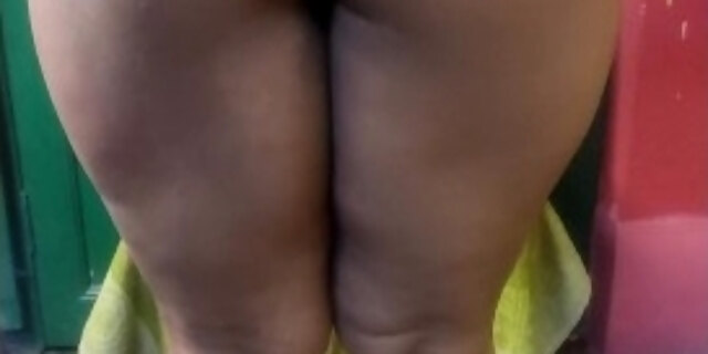 Indian peeing herself at home