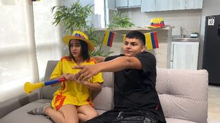 Mi wild Latina best mate waits for me without lingerie and bets her rich wet pussy if her squad wins. 2026 World Cup Special!