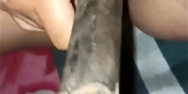 Indian fabulous insane wife muterbate with giant hard dildo