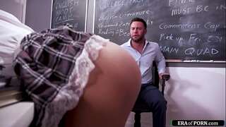 Asian teenie student slapped by a lecturer