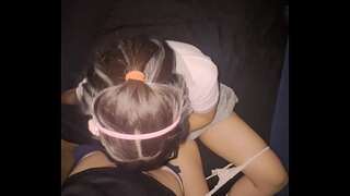 She's shy, but right after class she deepthroats my whole cock! The most studious girl in the class! Homemade video