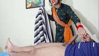When the young Indian maid liquidated the blanket, she was struck to see my bulged dick.