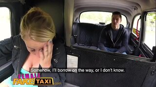 Female Fake Taxi Hot blondie sucks and fucks Czech lollipop in cab