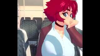 Maxine in the train
