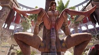 Once again, Lara couldn&rsquo;t fight back exploring the cave... and the statue couldn&rsquo;t fight back investigating hers.