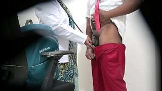 Doctor checking patient bone in clinic