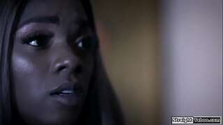 Ebony ghost dame wants ex bf to fuck her