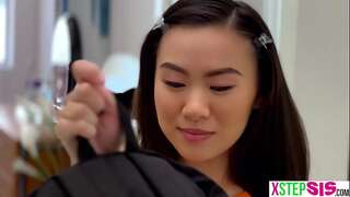 Korean teen stepsister Kimmy Kimm cant get enough spunk-pump and went for stepbro