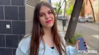 PutaLocura - Beautiful Spanish chubby with blue eyes is caught by Torbe and swallows his milk