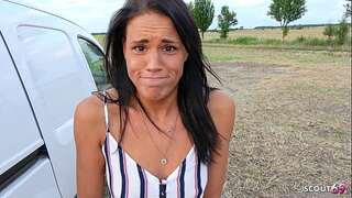 German chocolate-colored Skin Latina Secretary give Boss a Risky Outdoor no love glove Fuck and let him cum on her nice arse