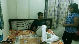 Indian tamil young boss drilling new cool unmarried girl at rest house!! clear hindi audio.. webserise part 1