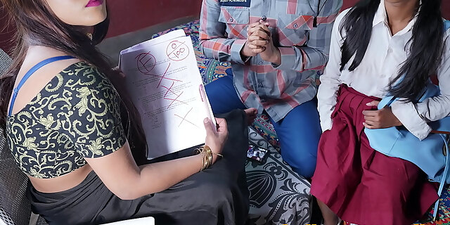 Indian step parents Teacher Meeting XXX in hindi