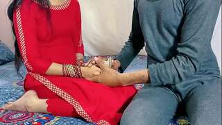 Devar ne bhabhi ko do lakh rupaye ka latch de kr sari rat sath sone ko kaha  Indian fellow cheat friend's wife plowed by XXL sausage  full story desi porn sex