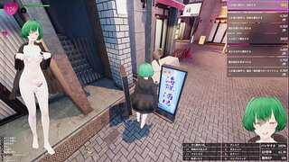 [Play flick 011] Black mosaic lifted! She's so happy and excited that she makes a series of mistakes in the downtown area! Manaka exposes her secret so that no one will notice.