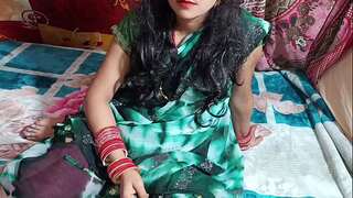 The step brother's penis hit the step sister's pussy, a boom squeal came out in clear Hindi voice