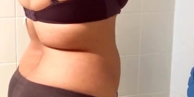 Hot Wife getting prepared to take shower NAKED