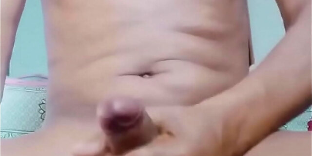 Nepali torrid and cool boy jacking big cock.