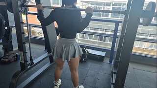 I meet a lady at the gym and she concludes up being a bitch in couch - ALEJA AND AAROON