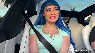 Perfect Sexy Curvy Jewelz Blu Pulls Over To Fuck In Car - Luke Cooper