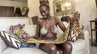 Real Amateur Ebony Bikini Thot Tricked Into Hardcore Interracial Sex After Interview