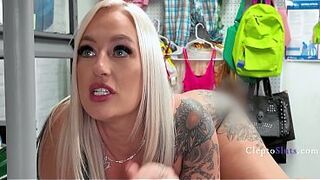 Busty Fake Pregs Shoplifter Gets Bred By Security