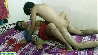 Desi step-mom nailing with teenie stepson! dont know anything