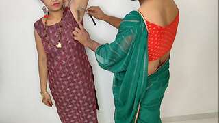 Komal called the ladies parlor lady and she revved out to be a eunuch and got fucked by her.