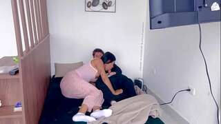 Hot boyfriends kissing and touching each other. Boyfriends end up fucking while watching a movie (REAL)