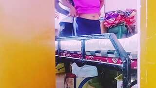 Desi housewife unluckily boinking with store keepar. Telugu dirty talks.