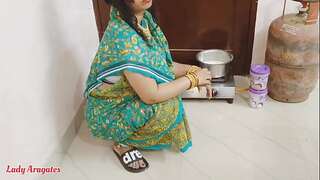 Early In Morning Fucking My Maid In kitchen When She Preparing Chicken For Me And Family