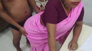Hot super-sexy Indian bhabhi romance and hard-core bang-out with daver with clear in clear Hindi audio